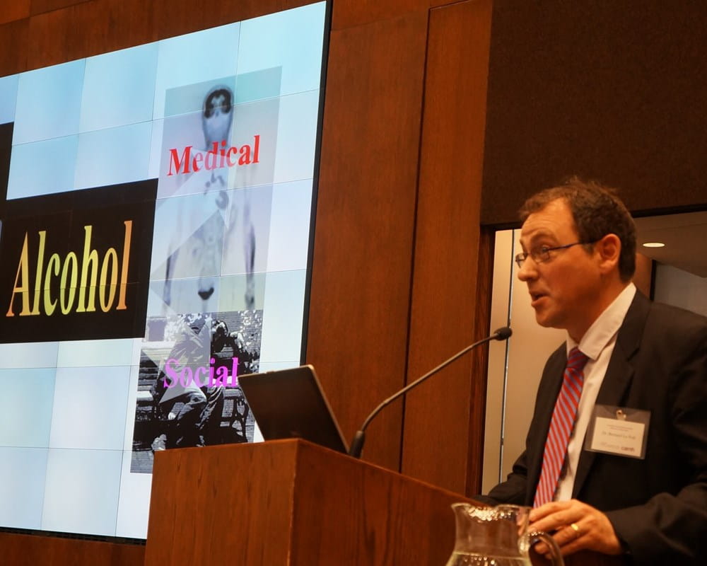 CAMH’s Dr. Bernard Le Foll speaking at the 2017 comhca.shopmpbell Symposium
