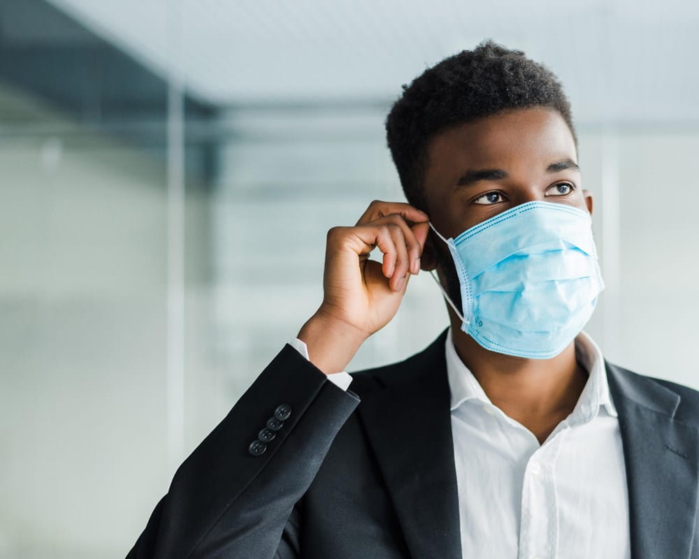 man with mask